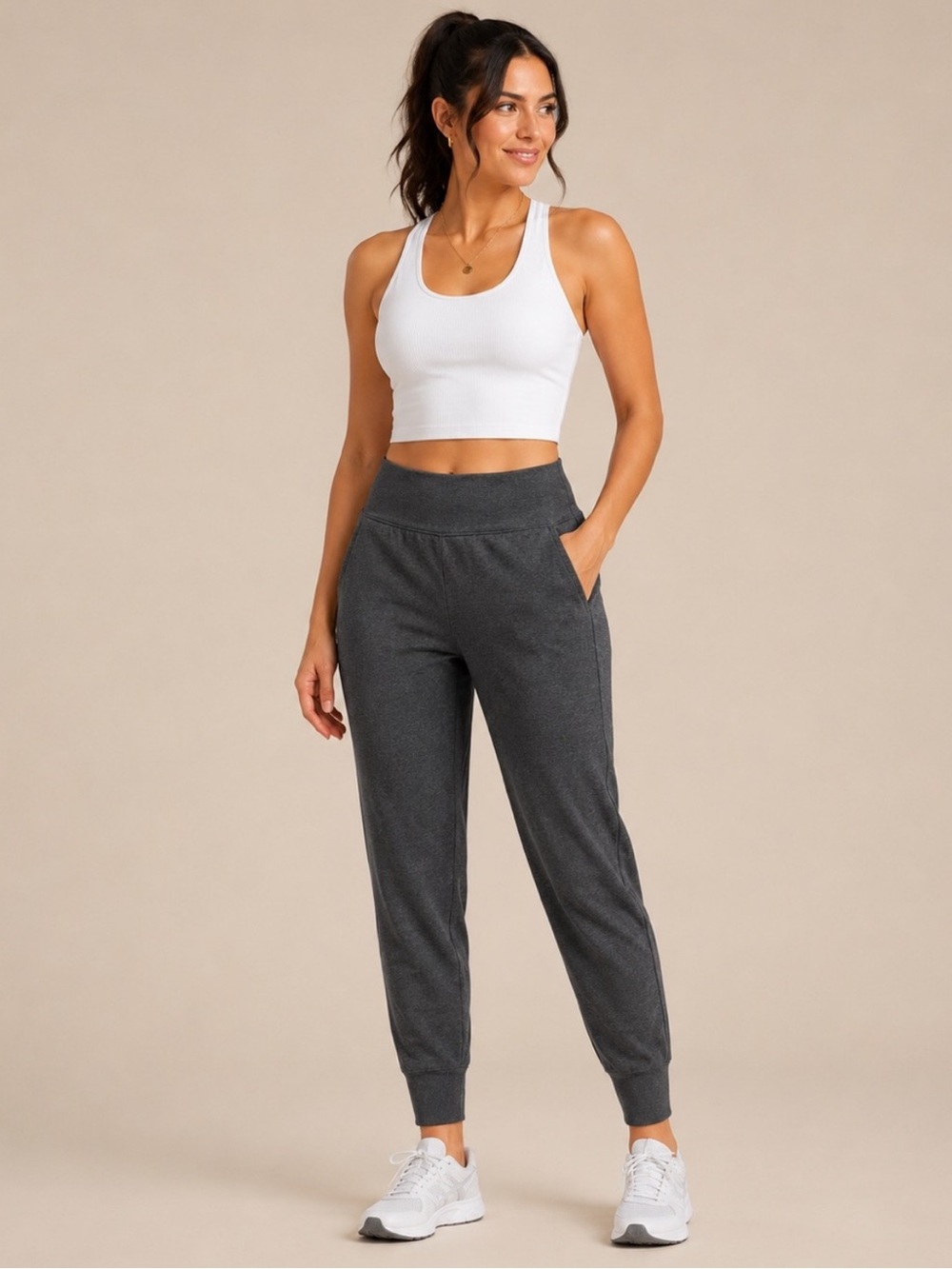 NWT Athleta Venice Jogger Heather Gray Women’s Size Medium